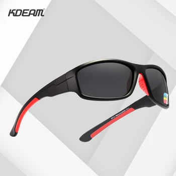 KDEAM Kırılmaz TR90 Spor Güneş Gözlüğü Erkekler ıçin Mükemmel Açık sürüş gözlükleri Takım Herhangi Bir Yüz Shades KD712