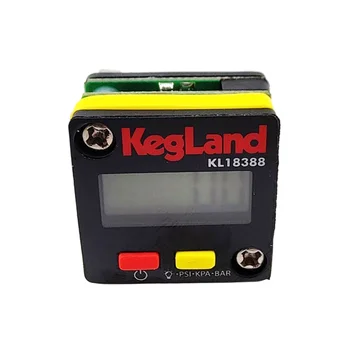 Kegland Dijital ışıklı Mini Ölçer 0-90psi (0-6.2 bar) homebrewing