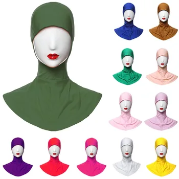 Kemik Kaput Müslüman Başörtüsü İslam Kadın Eşarp Altında Kap Boyun Kapak İç Baş Aşınma Moda Amira Niquabs Başörtüsü Hicap Düz