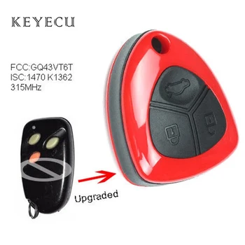 Keyecu Yükseltilmiş Uzaktan Araba Anahtarı Verici Fob 3 Düğmeler 315 MHz Mitsubishi Dodge Chrysler için FCC ID: GQ43VT6T