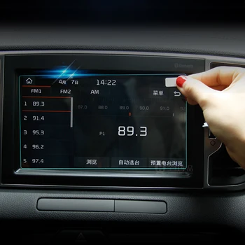 Kia Sportage için 4 2016 2017 2018 2019 2020 Çelik Araba GPS Navigasyon Ekran koruyucu film LCD Ekran şerit etiket Aksesuarları