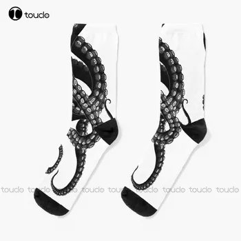 Kraken Tentacles Cadılar Bayramı Trick Or Treat Çorap Kız Çorap Kişiselleştirilmiş Özel Unisex Yetişkin Genç gençlik çorapları Moda Yeni