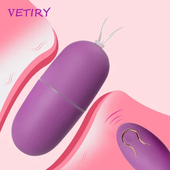 Kurşun vibratör Kadınlar için Seks Oyuncakları Uzaktan Kumanda Titreşimli Yumurta Klitoris Stimülatörü 20 Hız G-spot Masaj Kadın Mastürbasyon