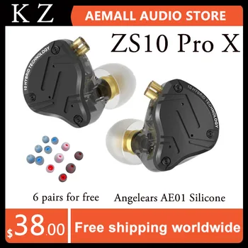 KZ ZS10 Pro X kulak kablolu kulaklık müzik kulaklık HıFı bas monitör kulaklık spor kulaklık