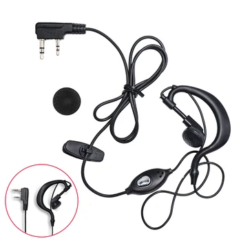 Körfez Radyo UV 5R BF için 2 Pin Mikrofon Kulaklık Kulaklık Kulak Kancası Kulaklık 888s