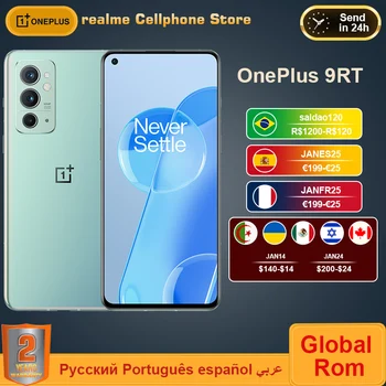 Küresel Rom OnePlus 9RT 9 RT 5G Cep Telefonu Snapdagon 888 120Hz 6.62 