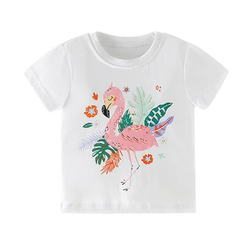 Küçük maven 2022 Çocuk günlük kıyafetler Pamuk Çiçek Güzel Elbise Yaz Üstleri Bebek Kız hoş T-shirt 2-7 yıl
