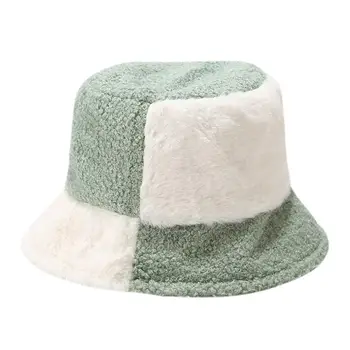 Kış Peluş Kova Şapka - Açık Sıcak Balıkçı Kapaklar Kış İçin Rahat Vintage Peluş Kova Şapka Kadınlar Kızlar İçin