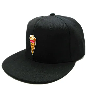 LDSLYJR dondurma nakış pamuklu beyzbol şapkası hip-hop şapka Ayarlanabilir Snapback Şapka erkekler ve kadınlar için 110