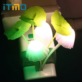 LED mantar gece ışıkları ABD, AB tak romantik renkli ampul başucu LED Atomsphere lamba ev aydınlatma dekorasyon dekor hediye