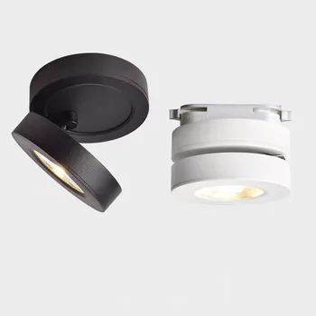 LED tavan ray lambası spot 3W5W7W 10W ultra ince yüzeye monte downlight katlanabilir 360 derece dönen arka plan duvar