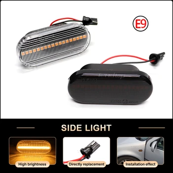 LED Yan İşaretleyici İşık Dönüş Sinyal Lambası Amber VW Bora Golf 3 İçin 4 Passat 3BG Polo SB6 KOLTUK Ibiza İçin 6L Cordoba Toledo Leon 1M