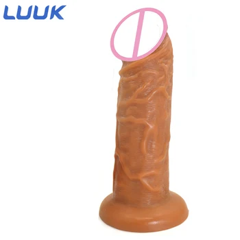 LUUK Büyük Penis Yapay Penis Hiçbir Test G-Spot Mastürbasyon Butt Plug Yetişkin Oyuncaklar Vantuz Gerçekçi Dildos Seks çiftler için oyuncaklar