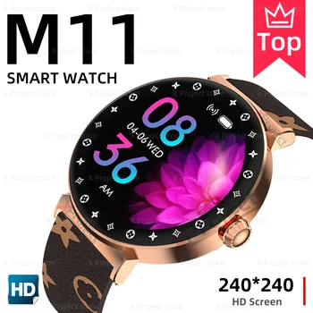 M11 akıllı saat 2022 Bayan Tarzı NFC Bluetooth Çağrı Smartwatch Erkekler Kadınlar İçin Lüks Saatler pk X3 X5 HW3 HW28 DT2 DT3 DT4 PRO MAX
