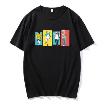 Manga Erkekler Hipster Crewneck Tee Anime Jujutsu Kaisen Gojo Satoru Yuji Itadori T-shirt Erkek / MS Ilginç Hip Hop Harajuku T Shirt