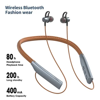 Manyetik Bluetooth kulaklık, spor kulaklık, kablosuz, boynuna asılı, mikrofon ile, Xiaomi için uygun kırmızı Çılgına