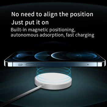 Manyetik kablosuz şarj 15W Hızlı manyetik şarj iPhone 13 Pro Max 12 Mini 11 Mac İçin Apple İzle Şarj Aksesuarları