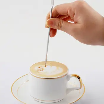 Marka Yeni Kahve Çelenk Iğne Paslanmaz Çelik Cappuccino Latte Espresso Fantezi Dekorasyon Sanat Kalem Barista Aksesuar Için Kahve