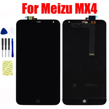 Meizu MX4 lcd ekran MX4 LCD Panel Ekran Matris Modülü Monitör ve dokunmatik ekran digitizer Sensörü Cam Meclisi Değiştirin