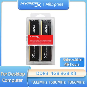 Memoria DDR3 8 GB (2X4 GB) 16 GB (2X8 GB) Kiti DIMM RAM 1866 MHz 1600 MHz 1333 MHz Masaüstü RAM HyperX Fury