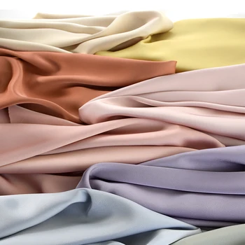 Mikro elastik Taklit Tri-asetat Saten Kumaş Mat Cheongsam Kumaş İpeksi Dökümlü Askı Etek Pantolon Takım Elbise Ceket