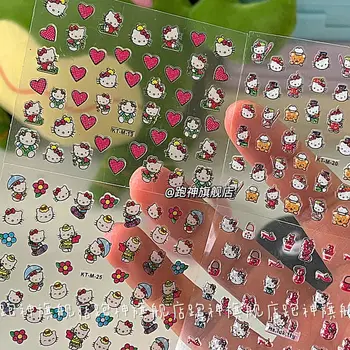 Mini Sanrio Çıkartmalar Sevimli HelloKitty Karikatür Çıkartmalar Dizüstü Gitar Bagaj Buzdolabı Su Geçirmez DIY Graffiti Çıkartması Çocuk Klasik Oyuncak