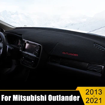 Mitsubishi Outlander için 3 2013-2017 2018 2019 2020 2021 Araba Dashboard Önlemek ışıklı çerçeve Enstrüman Platformu masası kapağı Mat Halı