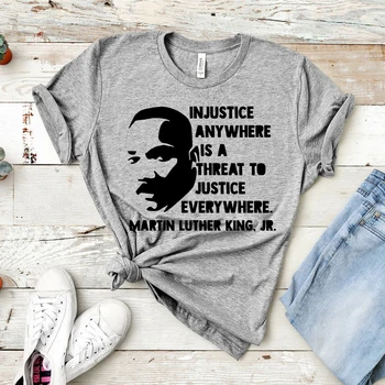 MLK Gömlek Dr Martin Luther King Jr Siyah Geçmişi T-shirt Siyah Güç Gömlek MLK Alıntı Siyah Lives Matter Tee Protesto Eşitlik Üst