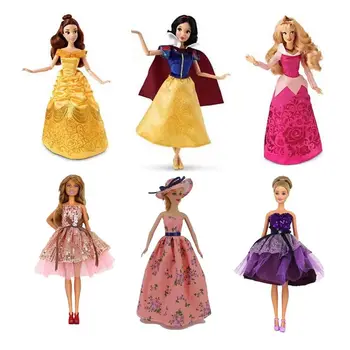 Moda 2 Stil / Lot Minyatür Bebek Aksesuarları Kawaii Öğeleri Çocuk Oyuncakları Şeyler Barbie Elisa DIY Soyunma doğum günü hediyesi