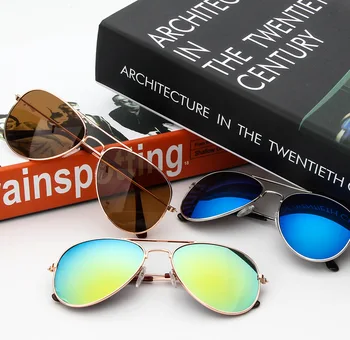 Moda Erkek Kız Çocuk Güneş Gözlüğü klasik Tarzı Tasarım Çocuk güneş gözlüğü 100 % UV Koruma güneş gözlüğü uv400