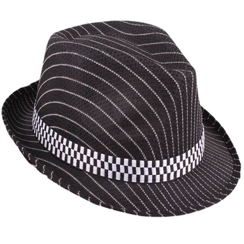 Moda Erkekler Hızlı Kuru Caz Kapaklar Kadın Fedora Şapka Çizgili Yaz Güneş koruma şapkaları Plaj Disket Panama güneşlikli kep Şapka Yetişkinler için