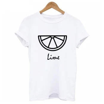 Moda Marka Çift T-shirt Kadın Mektubu Baskı Tekila Kireç Komik T Shirt Gevşek Yaz Üstleri Tshirt Çift Elbise Pamuk M199