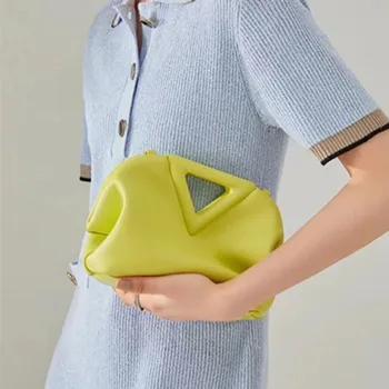 Moda Ters Üçgen el çantası Tasarımcı Dantelli Hobos Kadın Çanta Lüks Pu Deri Omuz Crossbody Çanta Küçük Çantalar