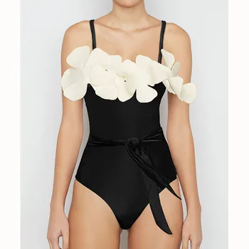 Moda Çiçek Tasarım Tek Parça Mayo Tankini Kadınlar Tatil Beachwear Mayo Patchwork Yaz Yüzme Takım Elbise 2022 Lüks