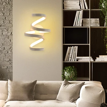 Modern minimalist LED duvar doğa ve sıcak renk lambası ev başucu koridor aydınlatma yatak odası dekorasyon