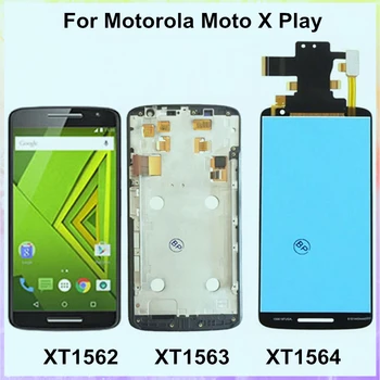 Motorola Moto X Oynamak İçin Çerçeve İle LCD Ekran Dokunmatik Ekran Digitizer Meclisi Moto X Oynamak İçin LCD Ekran XT1561 XT1562 XT1563