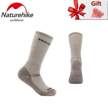Naturehike kar çorap Kar yüksek tüp Merinos yünü erkek ve kadın çorap Kış Sıcak Kamp yürüyüş çorapları Kamp İçin Uygun