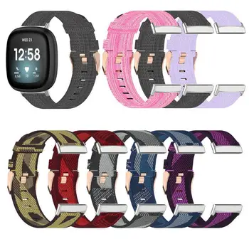 Naylon Kayış Fitbit Versa İçin 4 / Sense 2 Band Yedek Döngü Bileklik Fitbit Versa İçin 3 / Fit bit sense akıllı saat
