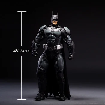 NECA Arkham Asylum Bruce Wayne Aksiyon Figürleri PVC Model Oyuncaklar 49.5 cm doğum günü hediyesi İçin çocuk masası Süs Serin Bebek