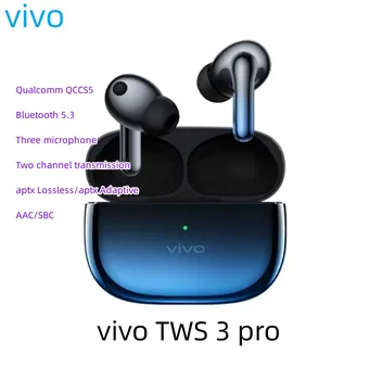 New Vivo-auriculares TWS 3 Pro con Bluetooth 5,3, dispositivo de audio inalámbrico con cancelación activa de ruido, batería de 3