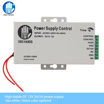 OBO ELLER 12VDC Erişim Kontrolü Güç Kaynağı Anahtarı 3A / 5A Zaman Gecikmesi Ayarlanabilir AC90V-260V Giriş NO / NC Çıkış 2 Elektrikli Kilit