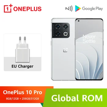 OnePlus 10 Pro 10pro 5G Küresel Rom 8GB 128GB Snapdragon 8 Gen 1 80W Hızlı Şarj Cep Telefonları