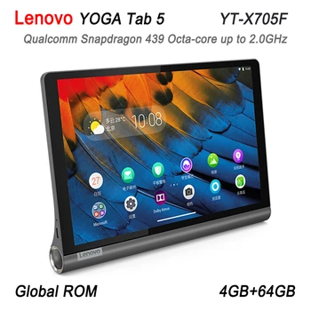 Orijinal Lenovo YOGA Tab 5 YT-X705F 10.1 inç 4 GB RAM + 64 GB ROM Pasta Qualcomm Snapdragon 439 Octa çekirdekli kadar 2.0 GH 7000 mAh 8.0 MP