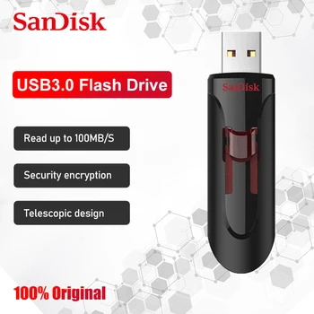 Orijinal SanDisk CZ600 USB flash sürücü 128 GB Süper Hızlı USB 3.0 Bellek Sopa 256 GB USB 3.0 Kalem Sürücüler 16 GB 32 GB U Disk