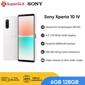 Orijinal Sony Xperia 10 IV 5G Smartphone Snapdragon 695 5000mAh Pil IP65 / 68 derece su direnci 6.0 