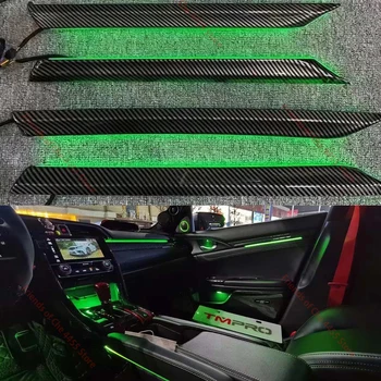 Ortam Işığı 2016-2021 Honda civic 10th Araba İç Neon LED Bluetooth Kontrol müzik kontrol cihazı Dekoratif Atmosfer Lambası