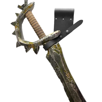 Ortaçağ Kılıç Pala Balta Kın Deri Kılıç Kurbağa Şövalye Cosplay Longsword Hançer Kemer Kılıf Larp Silah Çekiç Yapış
