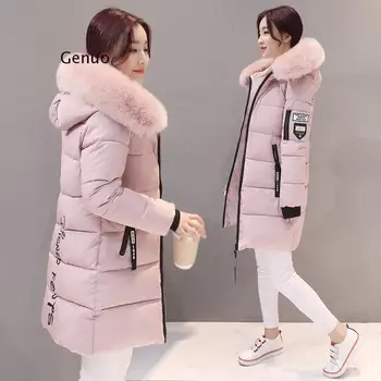 Parka Ceket Kadın Kış Ceket Uzun Pamuklu Rahat Pamuklu kapüşonlu ceket Kadın Kalın Sıcak Kış Ceket Kadın Ceket Ceket Yeni