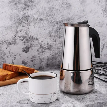 Paslanmaz çelik kahve makinesi Moka Espresso filtre Pot içecek su ısıtıcısı aracı mutfak kahve Brewer Latte Percolator soba