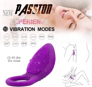 Penis Halkası Titreşimli Klitoris Stimülatörü G Noktası Seks Oyuncakları Çift İçin Vibro Gecikme Yalamak Vajina Orgazm Kilit İnce Kollu Vibratör 18